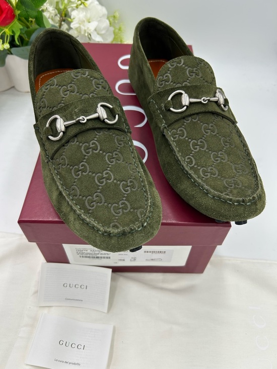 Gucci Other - Men's Gucci JORDY GUCCISSIMA suede loafers size 10 fits 10.5 US made in Italy